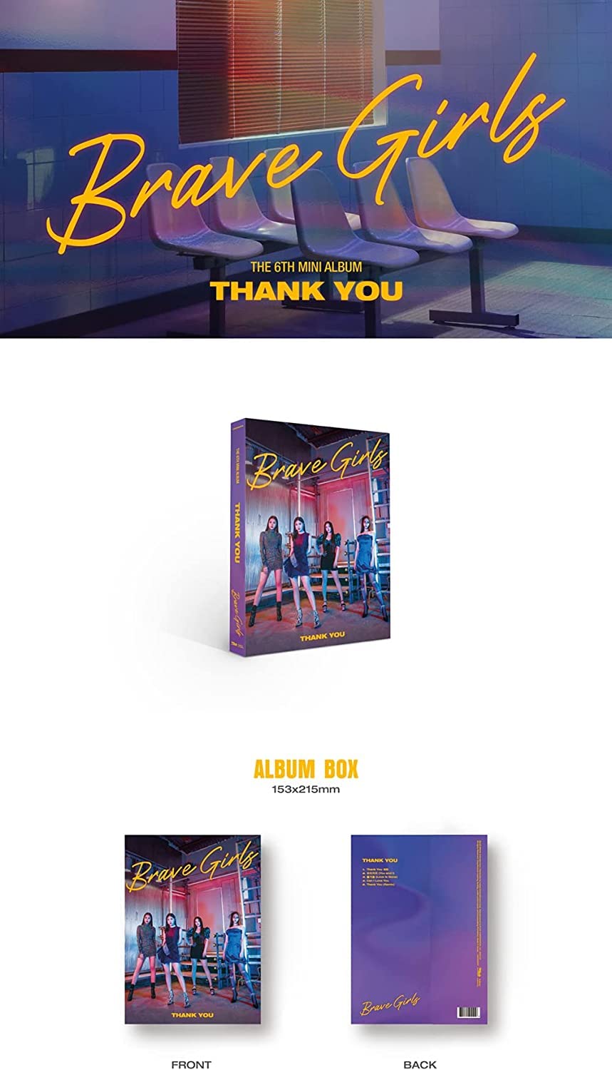 DREAMUS Brave Girls - Thank You (6th Mini Album) Album+Pre Order Limited Benefits+Gift(Decorative Stickers,Photocards,Top Loader Stcikers)
