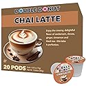 Double Donut Coffee Chai Latte Pods - Spiced & Creamy Chai Tea Latte - Notes of Cinnamon, Cardamom, Cloves & Ginger, Compatible with Keurig Brewers