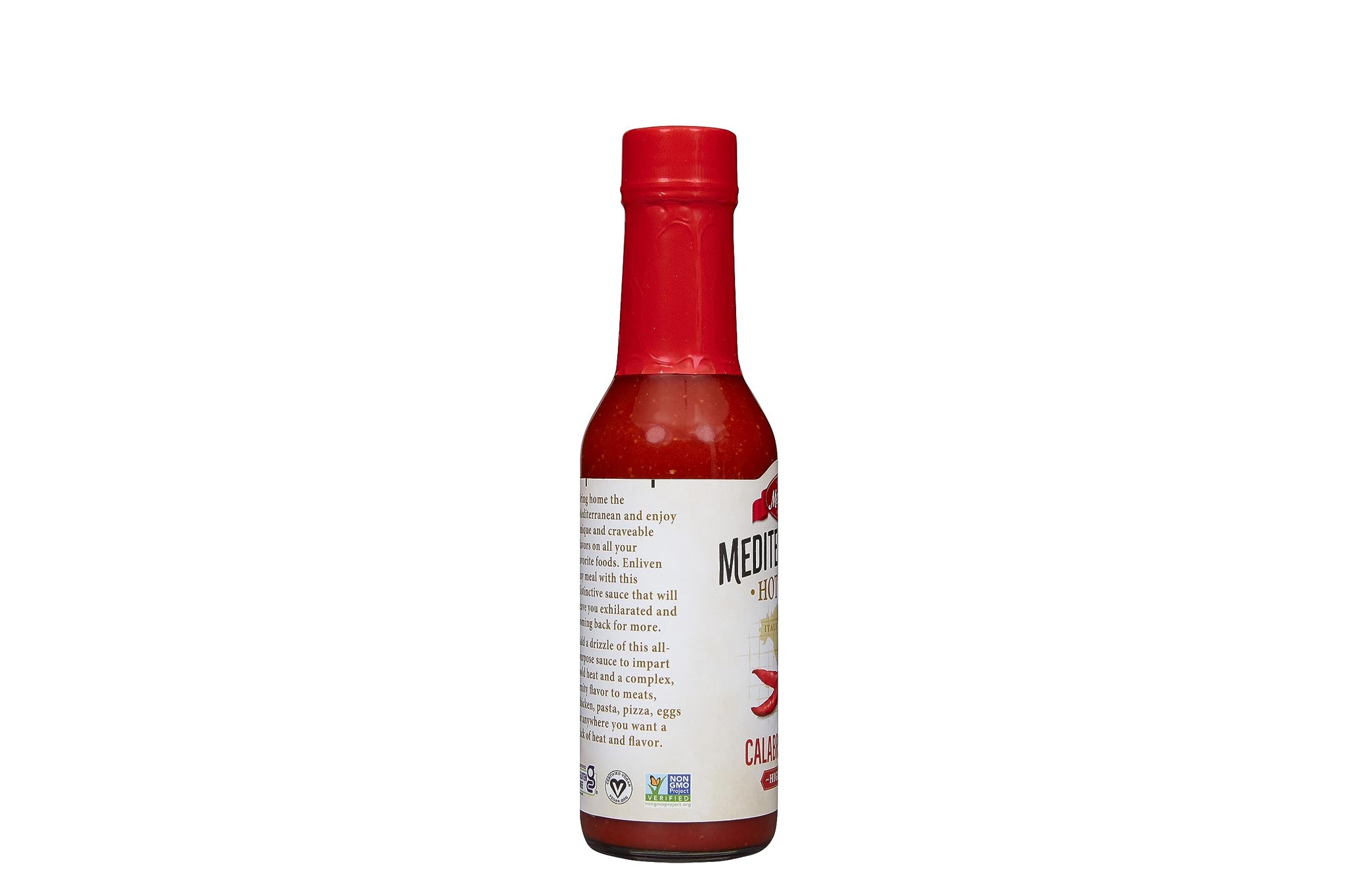 Mezzetta Calabrian Chili Sauce - Mediterranean Hot Sauce for Pizza, Meats, Chicken, Pasta - High Heat - Vegan, Non-GMO, Gluten Free - 5 Oz - Pack of 2