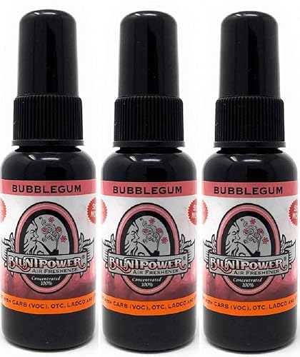 Blunt Power High Concentrated Air Freshener, Bubble Gum, 1.5oz, 3 Packs