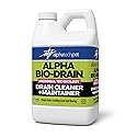 ALPHA BIO-DRAIN - Enzyme-Based Maintenance to Help Prevent Clogs and Reduce Odors from Pet Waste, Grease, Hair in Drains and Septic Systems - ½ Gallon