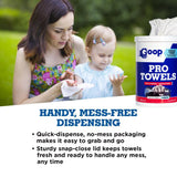 GOOP Pro Towels Heavy-Duty Multi-Surface Cleaning Wipes - Removes Engine Grease, Grime & Paint - Safe for Tools, Machinery & Painted Surfaces - 90