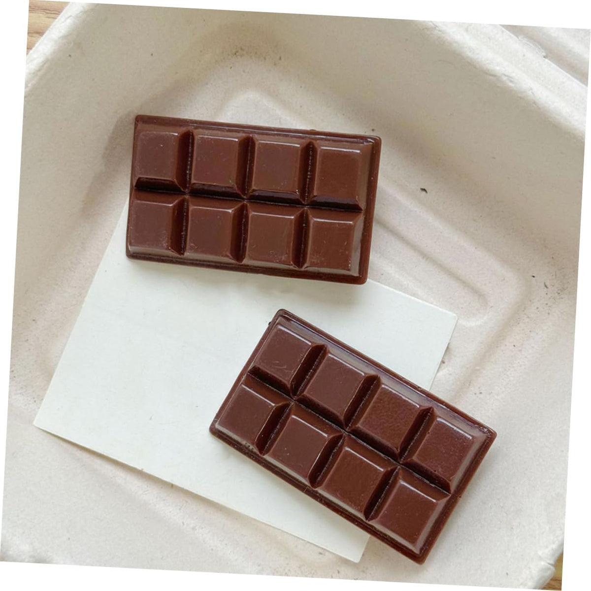 Toyvian 4pcs Valentine's Day Faux Chocolate Decoration Simulated Chocolate Models for Party Supplies Tabletop Decor and Shop Display