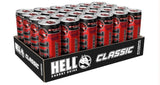 HELL CLASSIC Energy Drink | 32 mg/100 ml Caffeine | Vitamins B3, B5, B6, B12 | No Preservatives | Environmentally Friendly Packaging | 24 x 250ml |