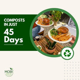 MOBI Ecoware Paper Plates, 100% Compostable-[10 Inch by 0.5" deep]-Heavy Duty Disposable Plate - (BPI Certified) - (PFAS-Free) - Eco-Friendly