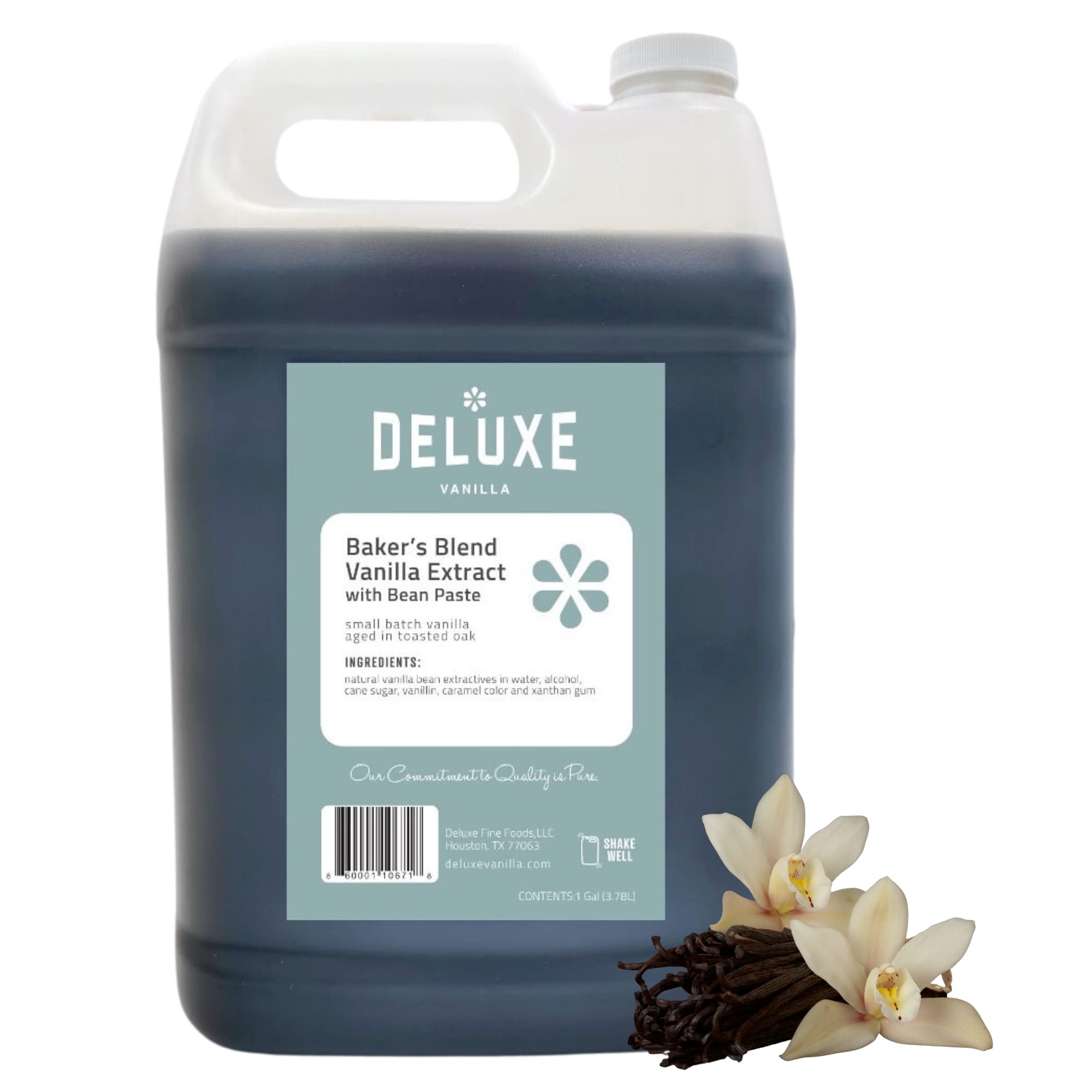 Vanilla Bean Paste Bulk 128 oz 1 Gallon For Baking and Desserts