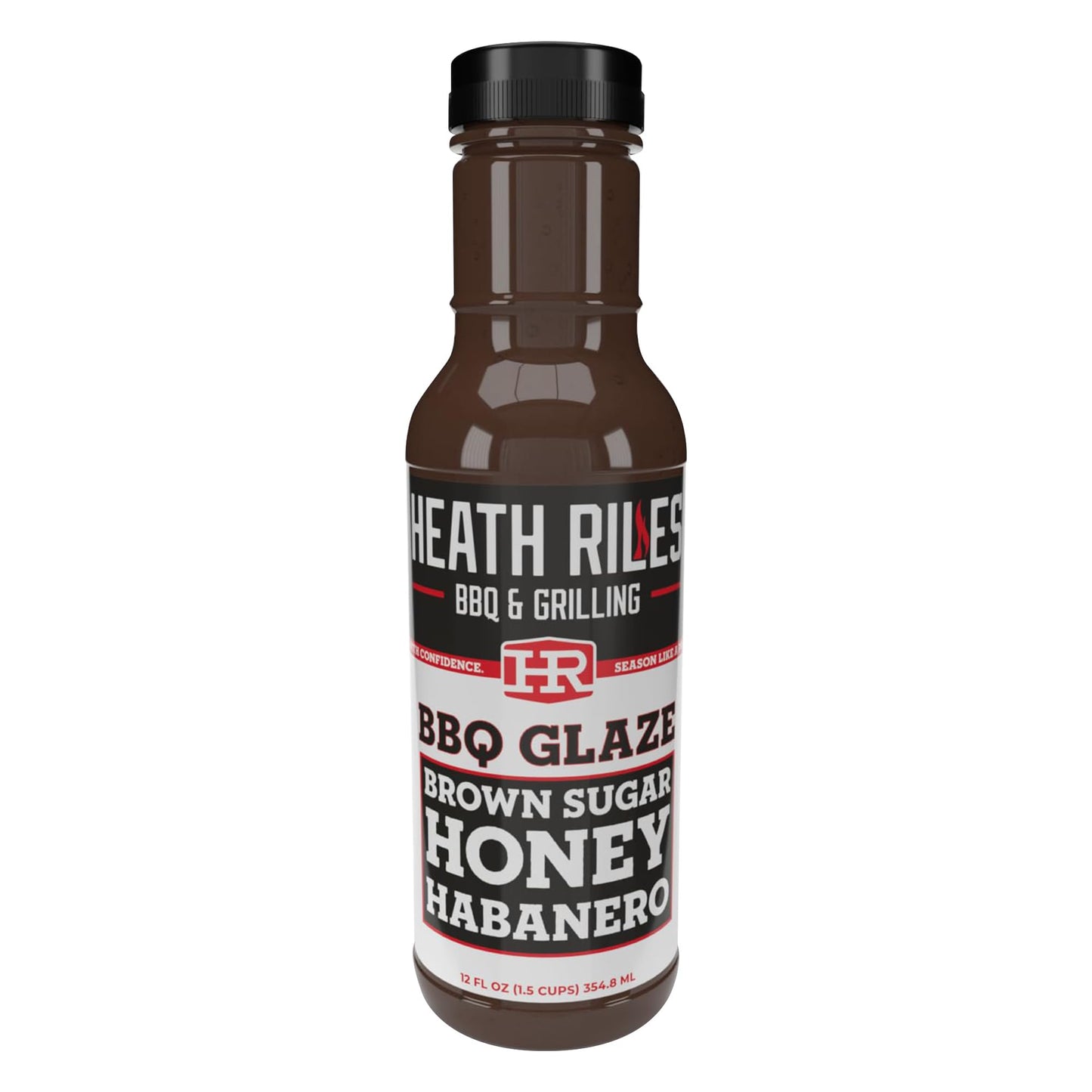 Heath Riles BBQ Brown Sugar Honey Habanero BBQ Glaze - Sweet & Spicy Rib Glaze, Honey Barbecue Sauce for Ribs, Pork, or Ham - 80+ BBQ Championships