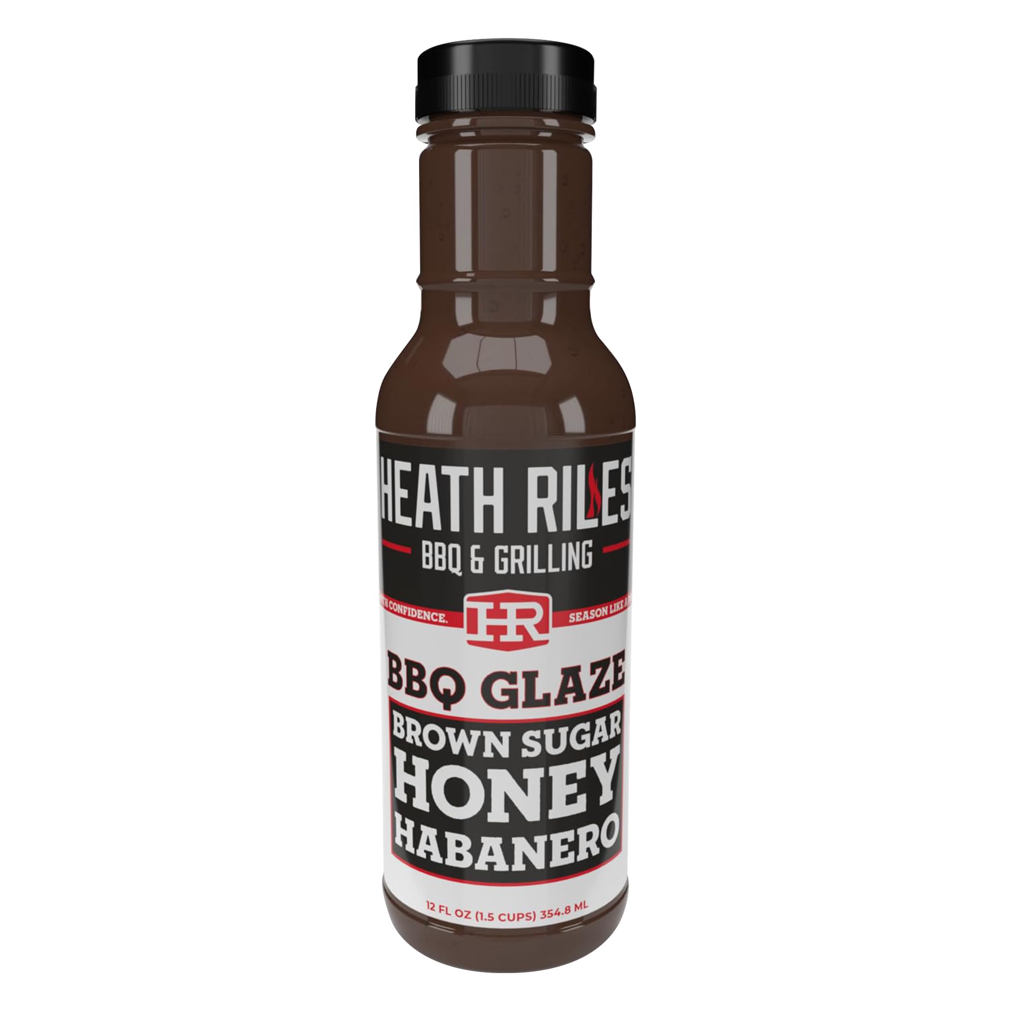 Heath Riles BBQ Brown Sugar Honey Habanero BBQ Glaze - Sweet & Spicy Rib Glaze, Honey Barbecue Sauce for Ribs, Pork, or Ham - 80+ BBQ Championships