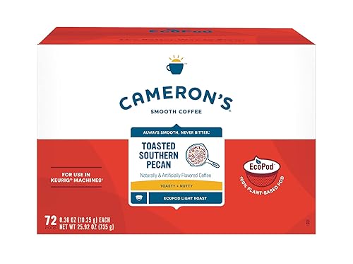 Cameron's Coffee Single Serve Pods, Toasted Southern Pecan, 72 Count (Pack of 1)
