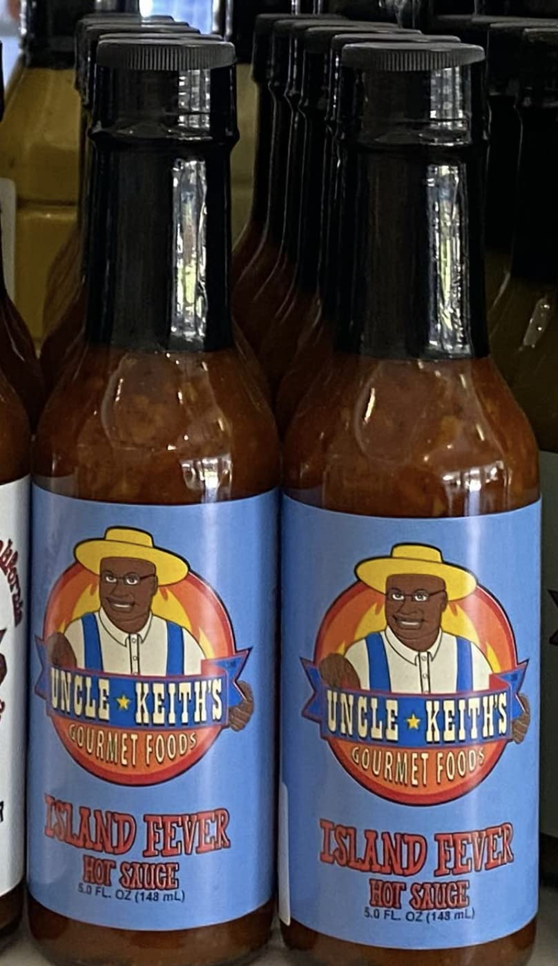Uncle Keith's Gourmet Foods Island Fever Hot Sauce Exotic Spicy Sauce, 5 Ounces
