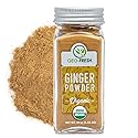 Geo-Fresh Organic Ginger Powder 1.4 oz - Ground Ginger Powder Organic Raw - USDA Certified, Non-GMO, Kosher, Gluten-Free - Premium Spice and Seasoning
