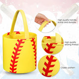 Softball Easter Basket - Personalized Sports Easter Basket, Custom Name Canvas Softball Basket for Easter Halloween, Personalized Gift for Softball