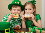 St Patrick Day Cookies 12 Pack Saint Patricks Decorated | INDIVIDUALLY WRAPPED Sugar Cookies | Gift | Nut Free Shamrock Pot of Gold Irish Leprechaun