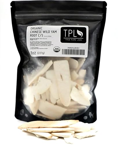 TPL ORGANIC MOUNTAIN WILD YAM C/S - Dried, Cut and Sifted - Premium Quality Nagaimo