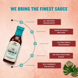 Brooksmade Gourmet Foods Soulful Sauces, Chocolate BBQ Sauce & Marinade, Gluten Free, No High Fructose Corn Syrup, 12 oz. Use as marinade,