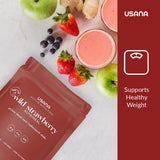 USANA Nutrimeal Meal Replacement Shake - Wild Strawberry - NON-GMO - Gluten Free - Low Glycemic - 540 Grams - 9 Servings
