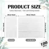 100 PCS Disposable Napkins Disposable Hand Towels, Soft and Absorbent Paper Guest Towels, Disposable Hand Towels Dinner Napkin for Bathroom, Kitchen