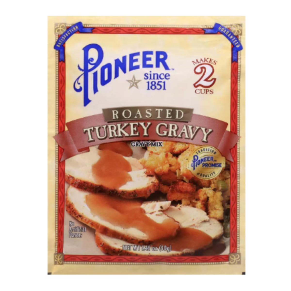 Pack of 4, Pioneer Brand Roasted Turkey Gravy Mix, 1.41 oz each