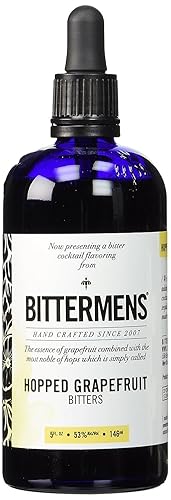 Bittermens Hopped Grapefruit Bitters, 5oz - For Modern Cocktails, The Essence of Grapefruit Combined with the Most Noble of Hops