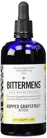 Bittermens Hopped Grapefruit Bitters, 5oz - For Modern Cocktails, The Essence of Grapefruit Combined with the Most Noble of Hops