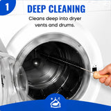 Dryer Lint Brush Vent Cleaner Lint Trap Cleaning Tool Dryer Vent Brush Long Flexible with Wood Handle 27.95Inches Medium Size for Dryer Vent Cleaning