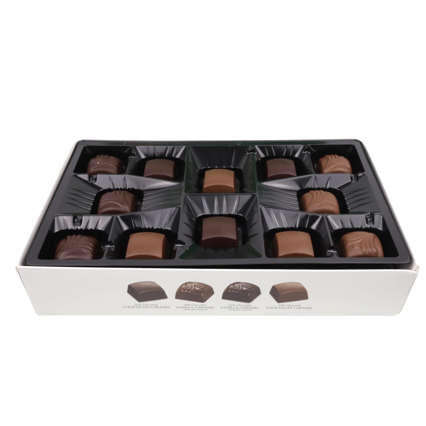 HERSHEY'S Christmas Pot of Gold Milk Chocolate Caramel Truffles Box, Candy Gift Set, 24 Total Pieces, 8.75 Ounces