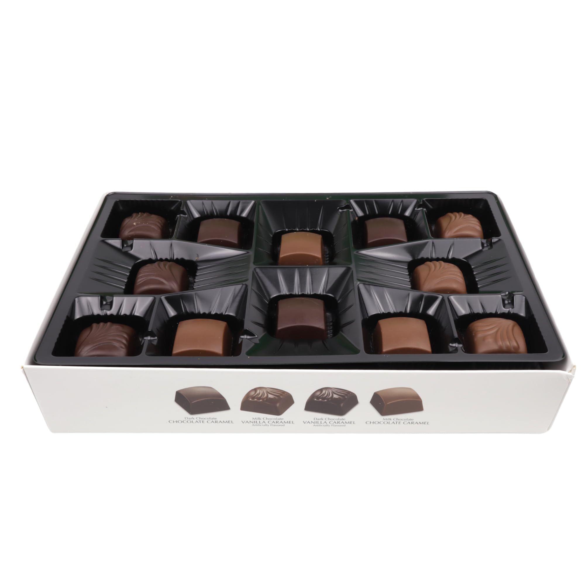 HERSHEY'S Christmas Pot of Gold Milk Chocolate Caramel Truffles Box, Candy Gift Set, 24 Total Pieces, 8.75 Ounces