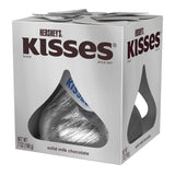 HERSHEY'S KISSES Chocolates, Giant Gluten-Free Solid Milk Chocolate Candy, 7 Ounce Box (Pack of 4)