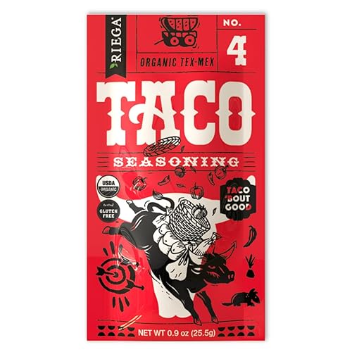 Riega Organic Taco Seasoning, Perfect Tex Mex Spice Mix for Taco Tuesday and Chili (Taco, 0.9 Ounce (Pack of 1))