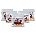 Tassimo Costa Caramel Latte 16 discs, 8 servings (Pack of 5, Total 80 discs, 40 servings)