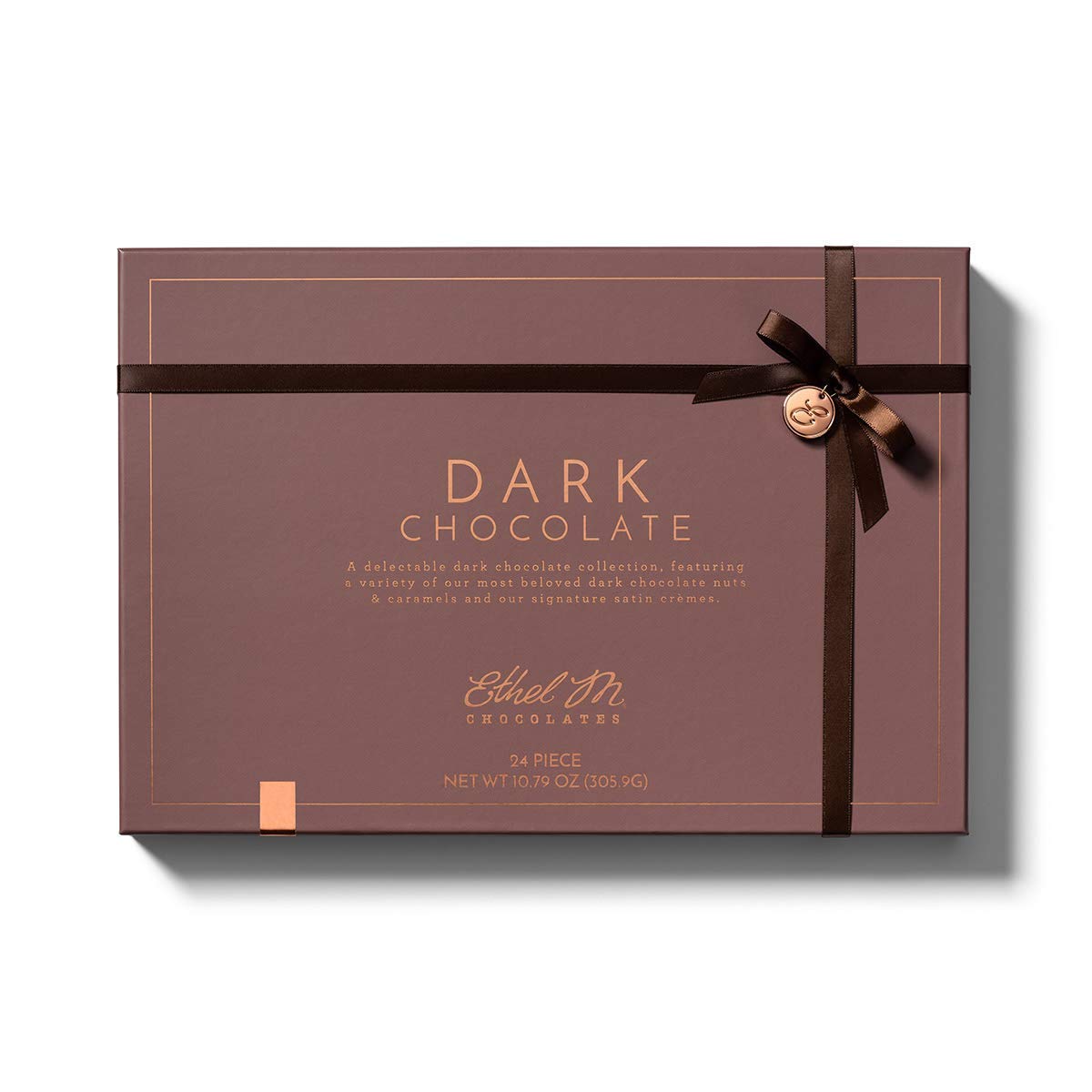 Ethel M Chocolates 24 Piece Premium Dark Chocolate Collection Assortment Candy Gift Box ? Exotic flavors, lemon, vanilla, caramel and more