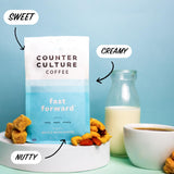 Counter Culture Whole Bean Coffee 2-Pack (Fast Forward - Light Roast) Nutty, Sweet, Creamy - Sustainably Sourced - B Corp Certified - Whole Coffee