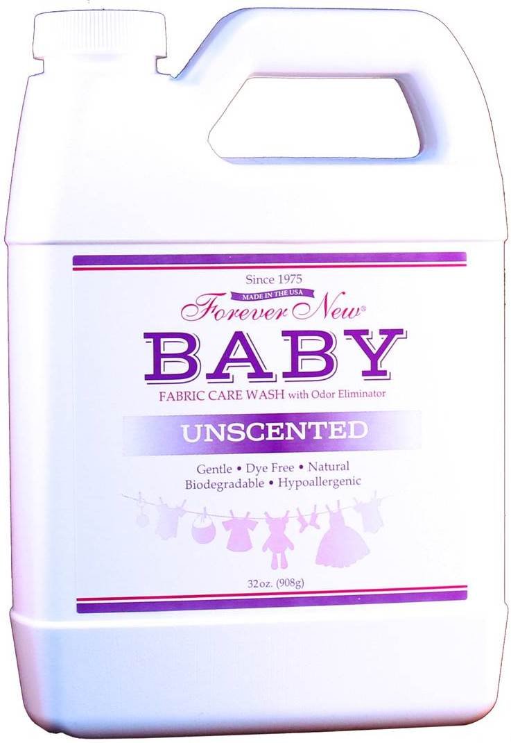 Baby Fabric Care Wash with Odor Eliminator by Forever New (Unscented, 16 ounce)