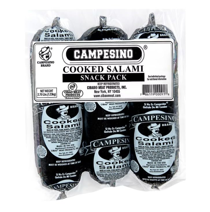 Campesino Cooked Salami Snack Pack, 2.7 lbs. (3 Pack)