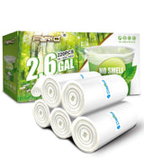 Small Clear Trash Bags - FORID 2.6 Gallon Garbage Bags Wastebasket Bin Liners 220 Count Plastic Trash Bags for Bathroom Bedroom Office Garbage Can