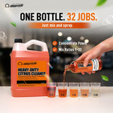 Nanoskin Heavy-Duty Citrus Cleaner & Degreaser Concentrate 5 Gallon, Low-Foam Solvent, Dilutes up to 1:32, Cuts Grease Tar Adhesives, Safe on Metal