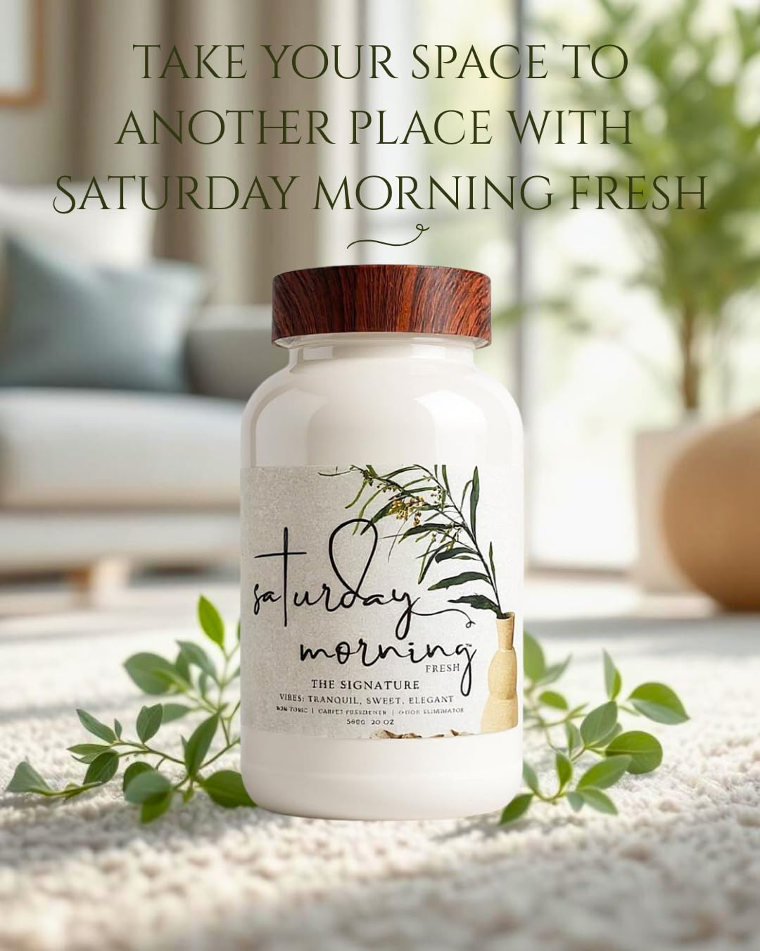 Saturday Morning Fresh | Carpet Odor Eliminator & Deodorizing Powder | The Signature | Safe & Gentle for Households with Children & Pets