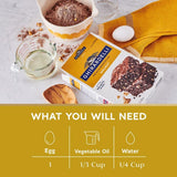 Ghirardelli Walnut Premium Brownie MIx, Includes Walnuts, 17 oz Boxes (Pack of 12)