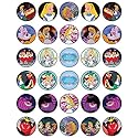 HAPPY CHOICES 30 x Edible Cupcake Toppers Themed of Alice in Wonderland Collection of Edible Cake Decorations | Uncut Edible on Icing Sheet