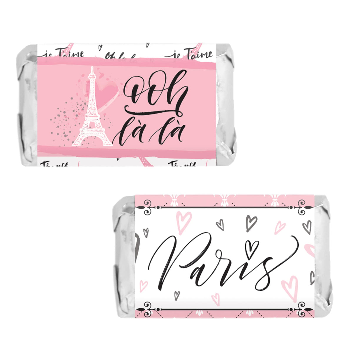 Paris Birthday Candy Bar Wrappers, Eiffel Tower, 42 Count