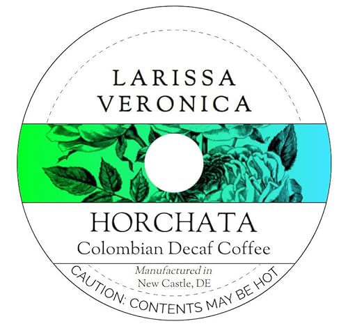 Horchata Colombian Decaf Coffee (Single Serve K-Cup Pods) (Gourmet, Naturally Flavored, Whole Coffee Beans) (12 pods, ZIN: 573132)
