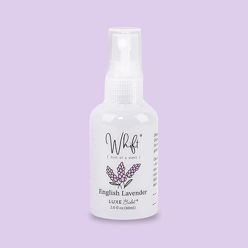 Whift by LUXE Bidet Deodorizing Spray, Odor Eliminator, Bathroom Essential, Travel Size, TSA Safe Before You Go Toilet Spray, English Lavender, 60mL