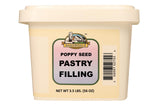 Bakerdale Poppy Seed Filling for Baking, Pastry and Cake Filling 3.5 Lbs Reclosable Container