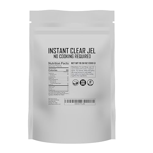 Instant Clear Jel for Canning 300 Grams: Secret Ingredient for Baking Beautiful Pies - Corn Starch Liquid Thickener for Sauces and Gravies - No