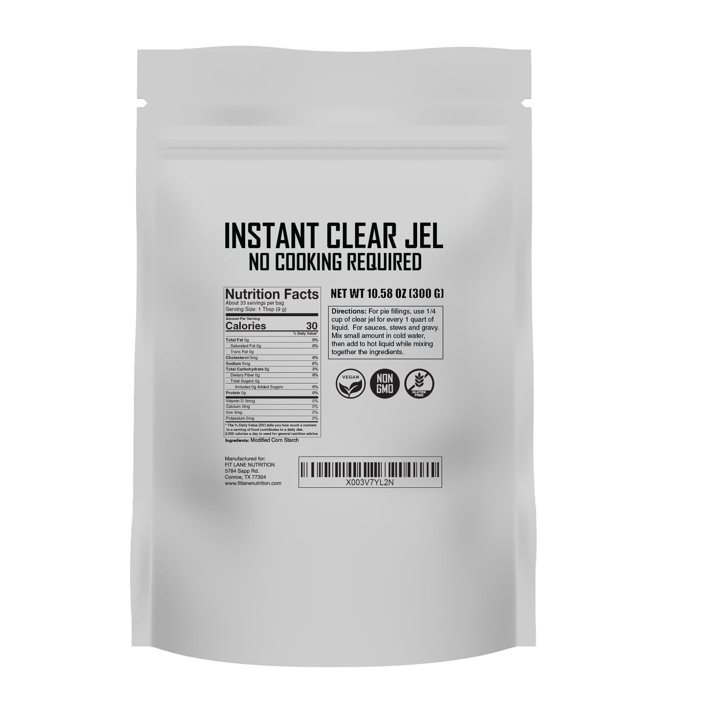 Instant Clear Jel for Canning 300 Grams: Secret Ingredient for Baking Beautiful Pies - Corn Starch Liquid Thickener for Sauces and Gravies - No