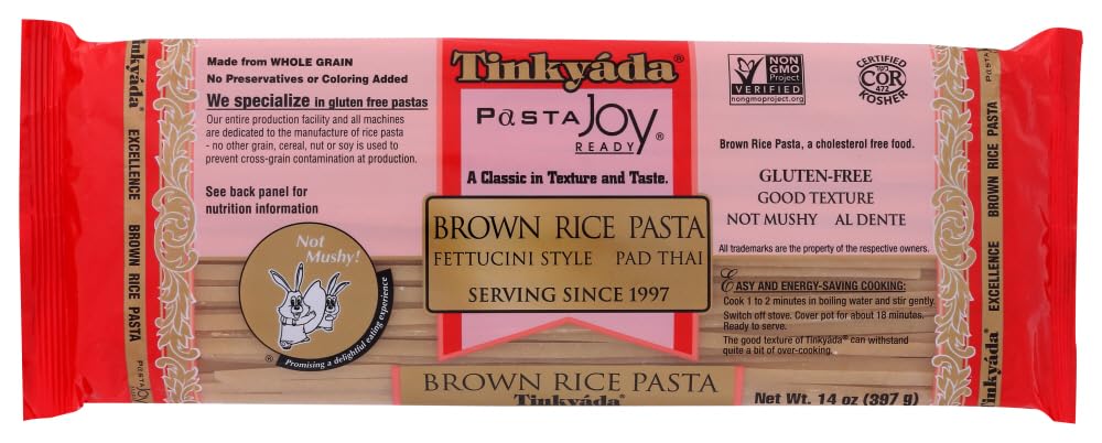 Tinkyada Brown Rice Fettuccini 14 Oz (Pack of 12)