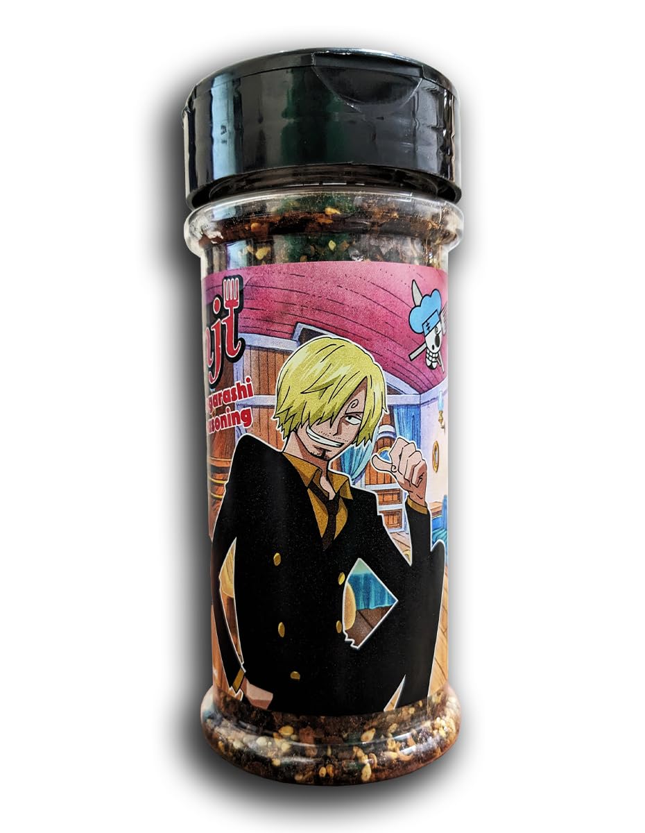 One Piece Sanji Shichimi Togarashi Spicy Ramen Seasoning Powder - Japanese Spice - Officially Licensed, 3.3 oz Bottle (Pack of 1)