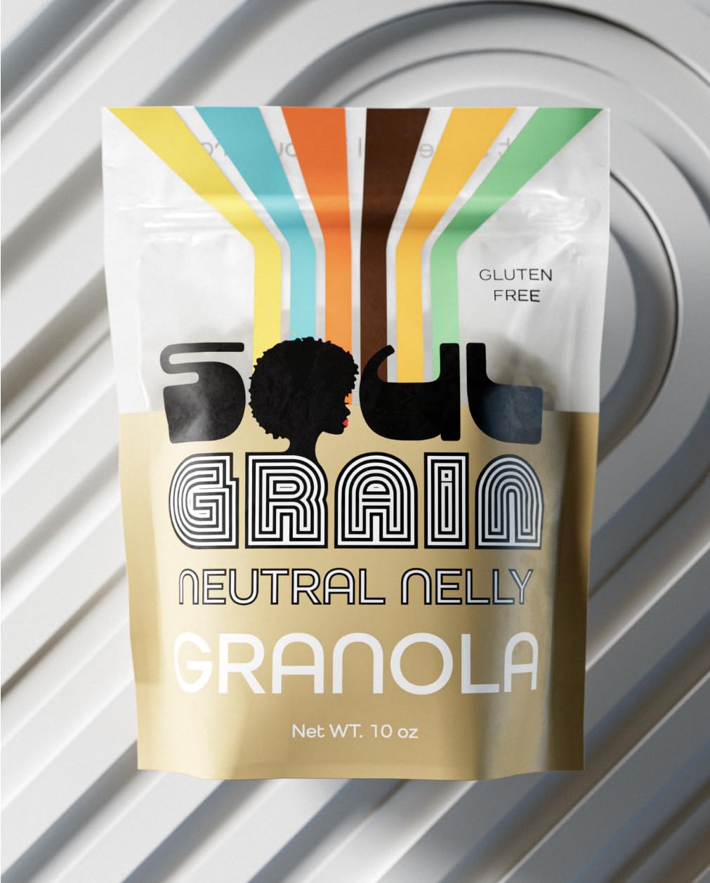Soul Grain Neutral Nelly Granola - Hand-Crafted 10oz Gluten-Free Granola for Clean Nutrition & Versatility - Made with Whole Grain Oats, & Vanilla