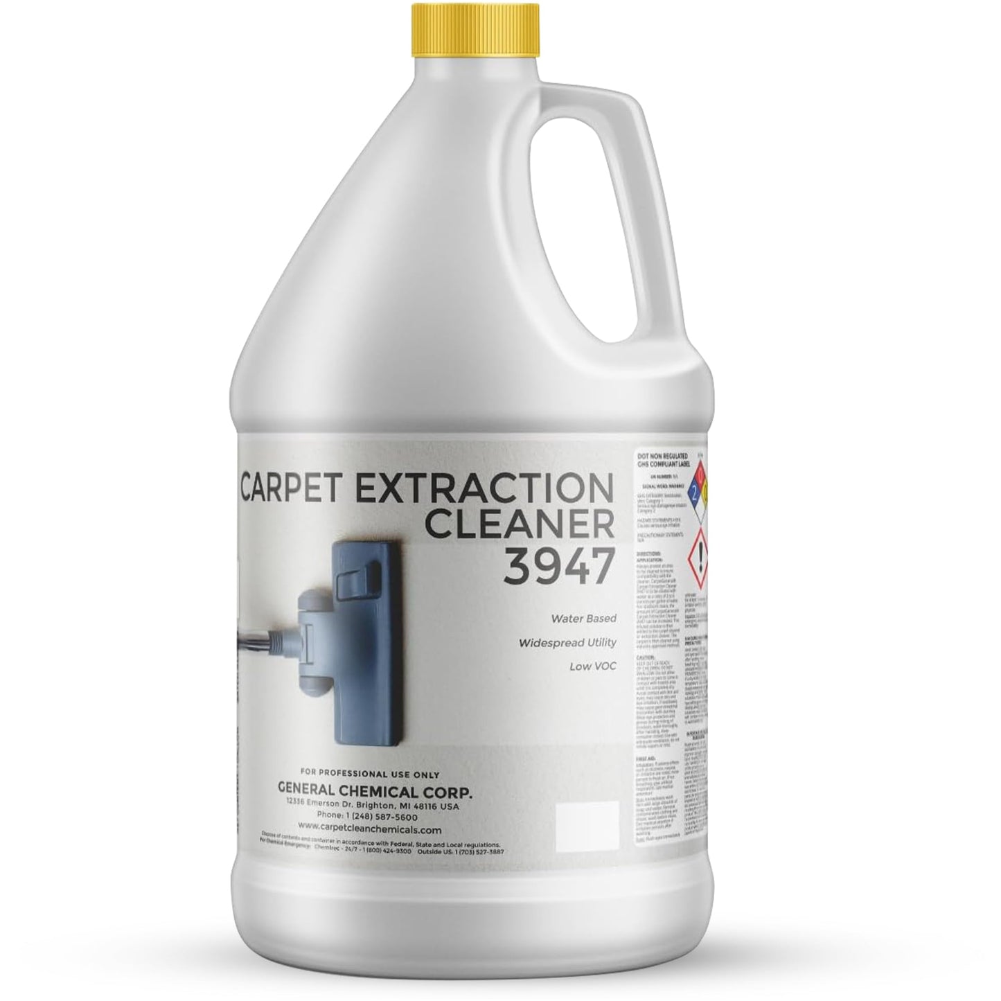 CarpetGeneral Carpet Extraction Cleaner - Water-Based Professional Deep Clean Carpet Cleaner Solution for Machine - Heavy Duty Stain Remover