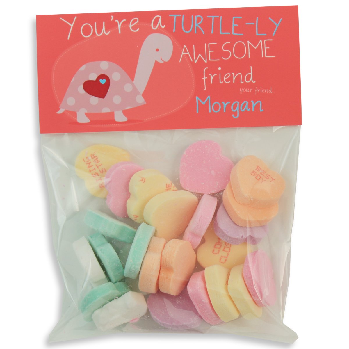 Turtle Love Valentines Candy Bag Toppers | Valentine's Day Gift | 20 per Set